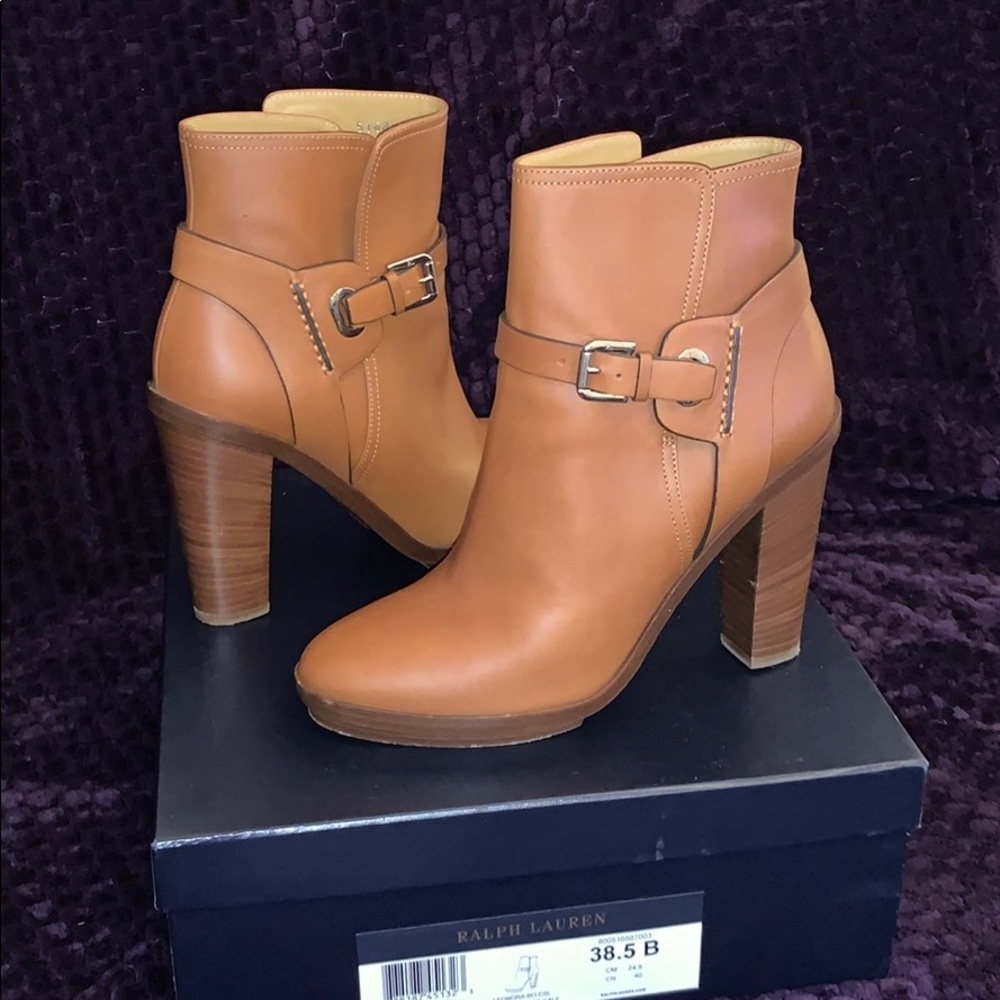 RALPH LAUREN COLLECTION LEONORA GOLD SPORT BOOT